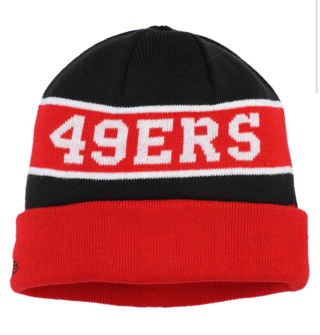 San Francisco 49ers New Era Reverse Cuffed Knit Hat - Scarlet