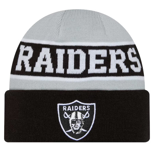 Las Vegas Raiders New Era Active Reversible Cuffed Knit Hat - Black